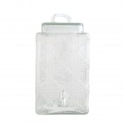 Gibson Home Jewelite 2.5 Gallon Drink Dispenser, Clear Glass