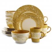 Elama Parisian Swirl 16 Piece Dinnerware Set